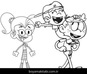 The Loud House boyama sayfası – kolay boyama, eğitici aktivite