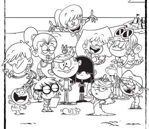 The Loud House boyama sayfası,  coloring page, The Loud House Karikatürü, 