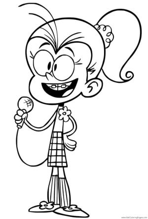 The Loud House boyama sayfası,  coloring page, The Loud House dan Luan Loud, 