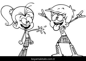 The Loud House boyama sayfası – yaratıcılık, eğlenceli etkinlik