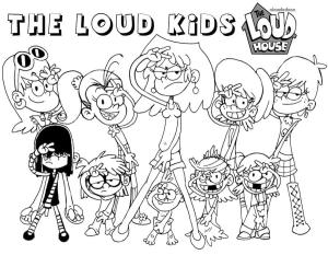 The Loud House boyama sayfası,  coloring page, The Loud House Yazdırılabilir, 