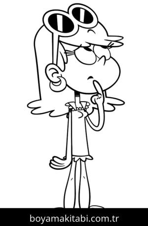 The Loud House boyama sayfası – PDF indir, sevimli karakter