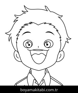 The Promised Neverland boyama sayfası – boyama çalışması, yaratıcılığı geliştirir