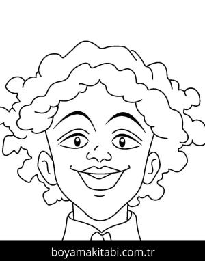 The Promised Neverland boyama sayfası – çizgi film temalı, basit çizim