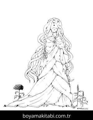 The Promised Neverland boyama sayfası – çocuklar için, çizgi film temalı