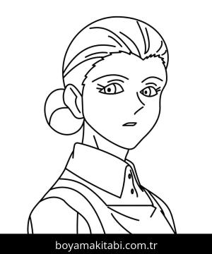 The Promised Neverland boyama sayfası – sanatsal çalışma, çocuklar için