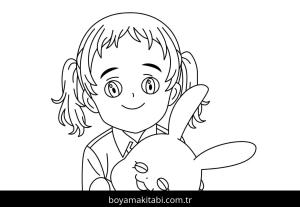 The Promised Neverland boyama sayfası – keyifli zaman, renkli çizimler