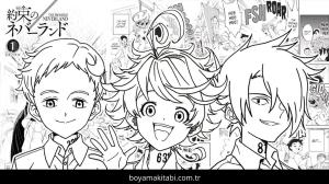 The Promised Neverland boyama sayfası – çocuk aktivitesi, PDF indir