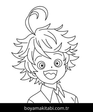 The Promised Neverland boyama sayfası – okul öncesi, evde etkinlik