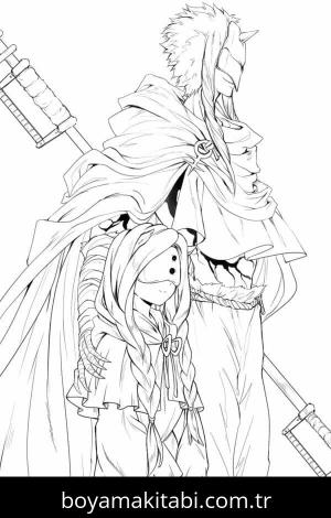 The Promised Neverland boyama sayfası – PDF indir, sevimli karakter