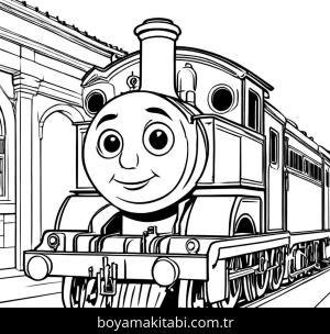 Thomas boyama sayfası,  coloring page, , 