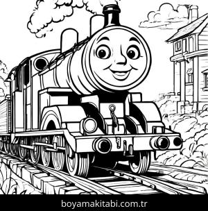 Thomas boyama sayfası,  coloring page, , 