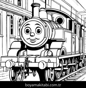 Thomas boyama sayfası,  coloring page, , 