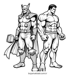 Thor boyama sayfası – yaratıcılık, eğlenceli etkinlik