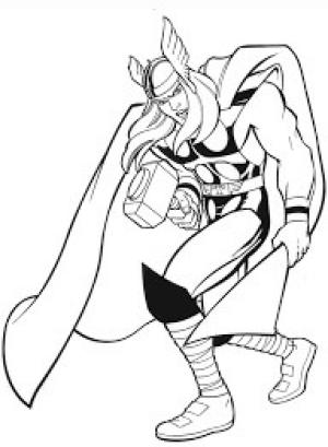 Thor boyama sayfası,  coloring page, Thor çizgi Film, 