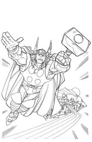 Thor boyama sayfası,  coloring page, Thor Uçan, 