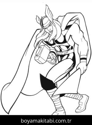 Thor boyama sayfası – yaratıcılığı geliştirir, keyifli zaman