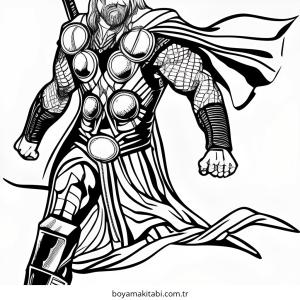 Thor boyama sayfası – yaratıcılığı geliştirir, keyifli zaman