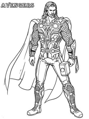 Thor boyama sayfası,  coloring page, Thor Harika, 