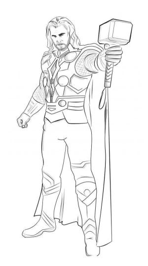 Thor boyama sayfası,  coloring page, Iyi Thor, 