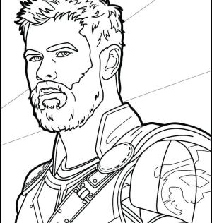 Thor boyama sayfası,  coloring page, Thor Ragnarok’ta Thor’la Yüzleşin, 