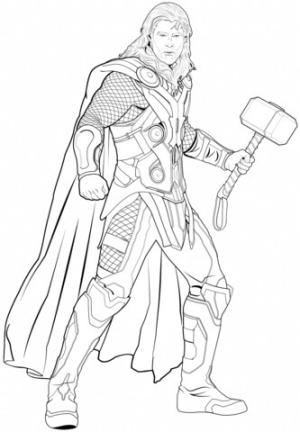 Thor boyama sayfası,  coloring page, İnanılmaz Thor, 