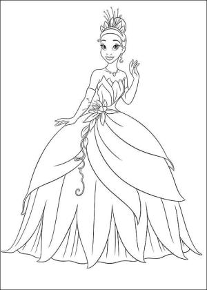 Tiana boyama sayfası,  coloring page, Büyük Prenses Tiana, 