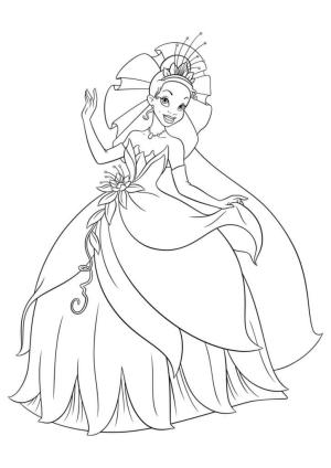 Tiana boyama sayfası,  coloring page, Belediye Başkanı Prenses Tiana, 