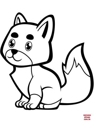 Tilki boyama sayfası, Foxes coloring page, , foxes cute baby fox 