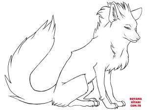 Tilki boyama sayfası, Foxes coloring page, , foxes stylish fox 