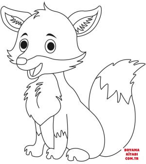 Tilki boyama sayfası, Foxes coloring page, , foxes cute fox 