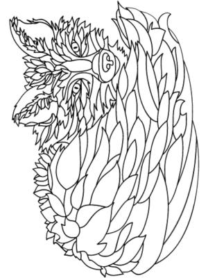 Tilki boyama sayfası, Foxes coloring page, Eşsiz Tilki, 