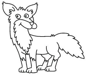 Tilki boyama sayfası, Foxes coloring page, Çirkin Tilki, 