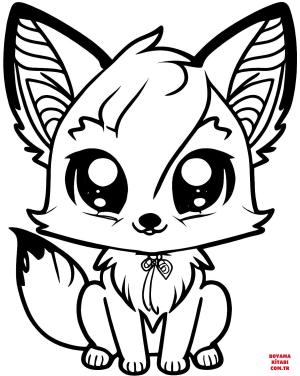 Tilki boyama sayfası, Foxes coloring page, , foxes adorable little fox 