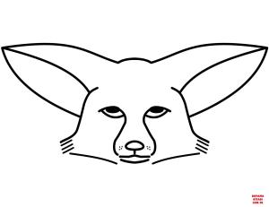 Tilki boyama sayfası, Foxes coloring page, , foxes fennec fox face 