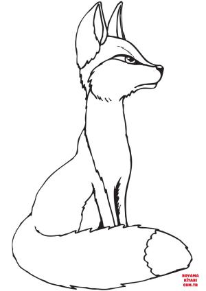 Tilki boyama sayfası, Foxes coloring page, , foxes young red fox 