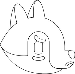 Tilki boyama sayfası, Foxes coloring page, , foxes fox pouting face emoji 