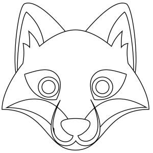 Tilki boyama sayfası, Foxes coloring page, , foxes fox face 