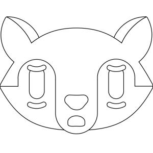 Tilki boyama sayfası, Foxes coloring page, , foxes fox weary face emoji 