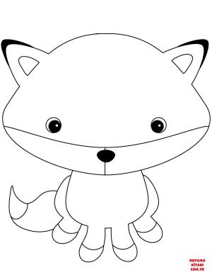 Tilki boyama sayfası, Foxes coloring page, , foxes adorable fox 