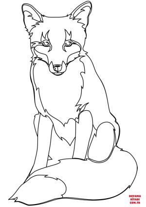 Tilki boyama sayfası, Foxes coloring page, , foxes red fox 