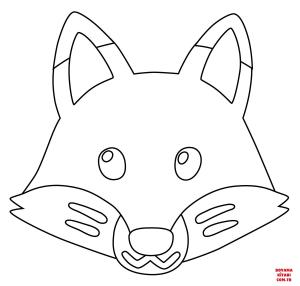 Tilki boyama sayfası, Foxes coloring page, , foxes fox emoji 