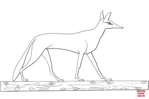 Tilki boyama sayfası, Foxes coloring page, , foxes ancient egyptian fox 