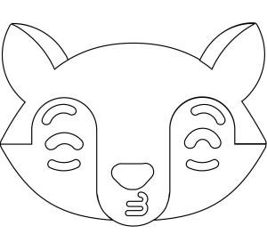 Tilki boyama sayfası, Foxes coloring page, , foxes fox kissing face emoji 