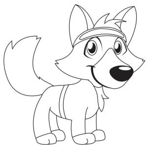 Tilki boyama sayfası, Foxes coloring page, Karikatür Tilki, 