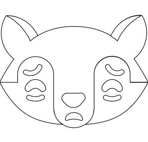 Tilki boyama sayfası, Foxes coloring page, , foxes fox crying face emoji 