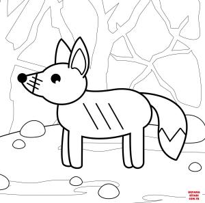 Tilki boyama sayfası, Foxes coloring page, , foxes fox 