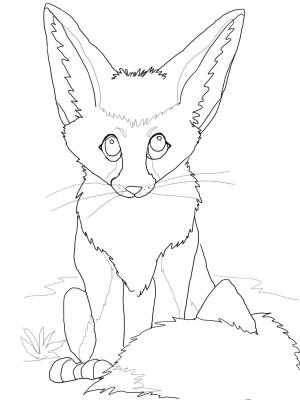 Tilki boyama sayfası, Foxes coloring page, , foxes cute fennec fox 