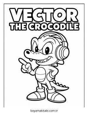 Timsah boyama sayfası – eğlenceli etkinlik, el becerilerini geliştirir