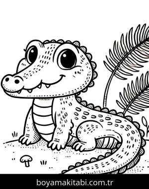 Timsah boyama sayfası,  coloring page, , 